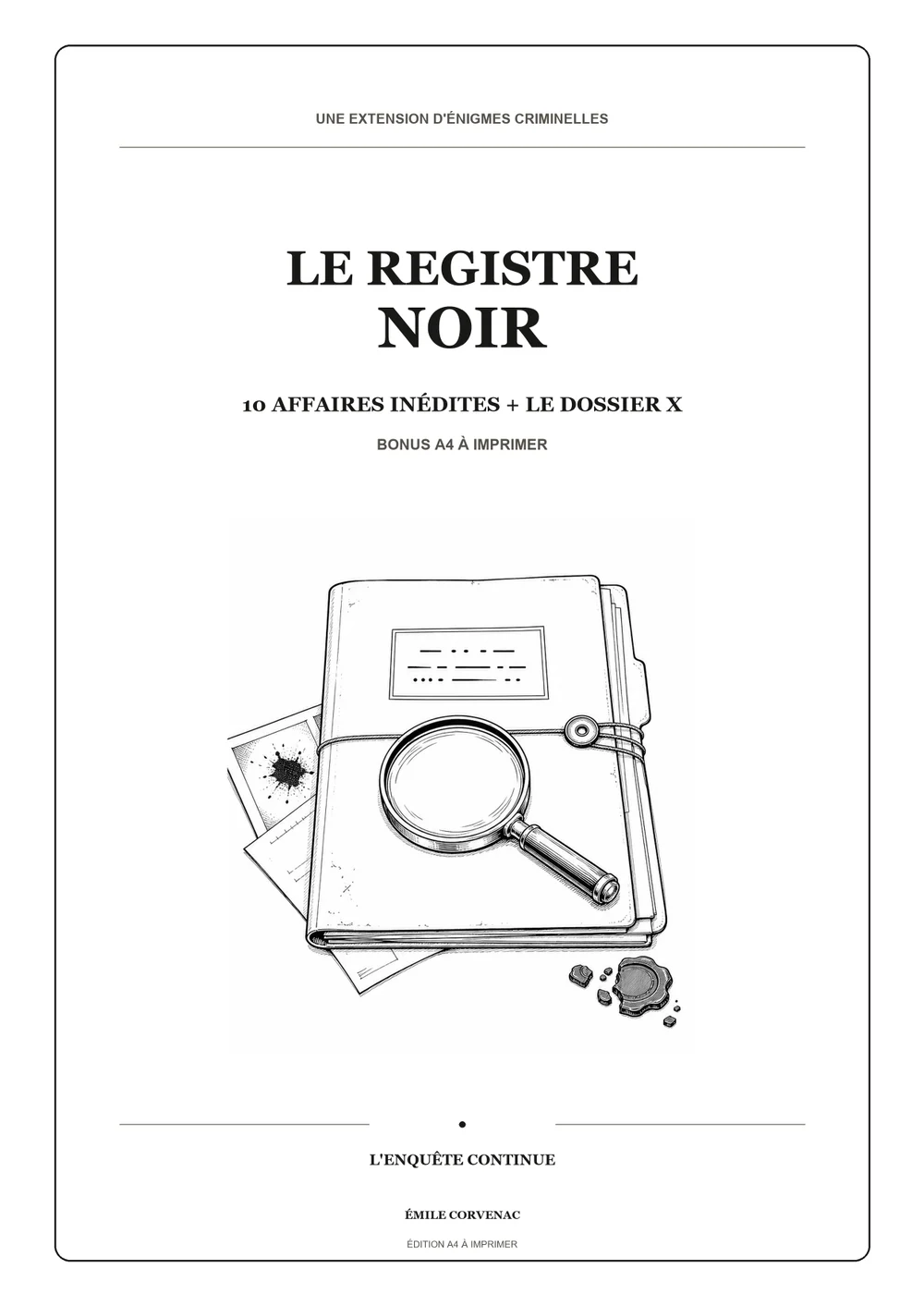 Couverture du bonus Le Registre Noir